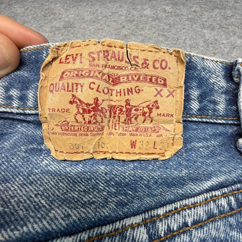 Vintage Levis 501 Jeans Men's 32x30 (Fits 30x29)  Made In USA 1987